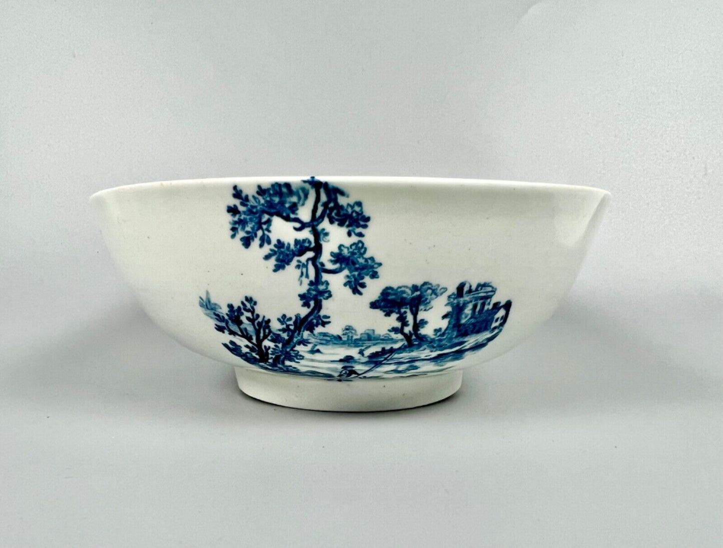 A Late 18thc Philip Christian Liverpool Large Bowl With Rare Prints. c1775