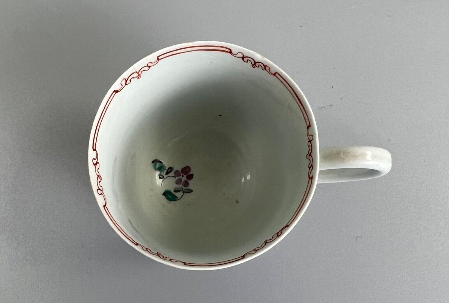 A c.1765-75 Liverpool Philip Christian polychrome floral painted coffee cup #1