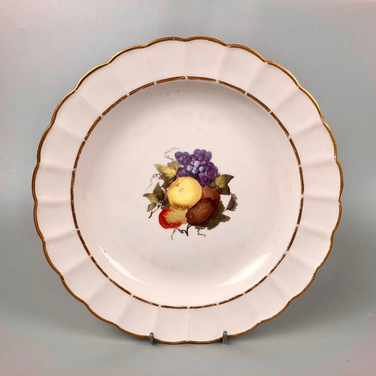 Derby plate from the Pepper Arden Service painted by William Billingsley c1790