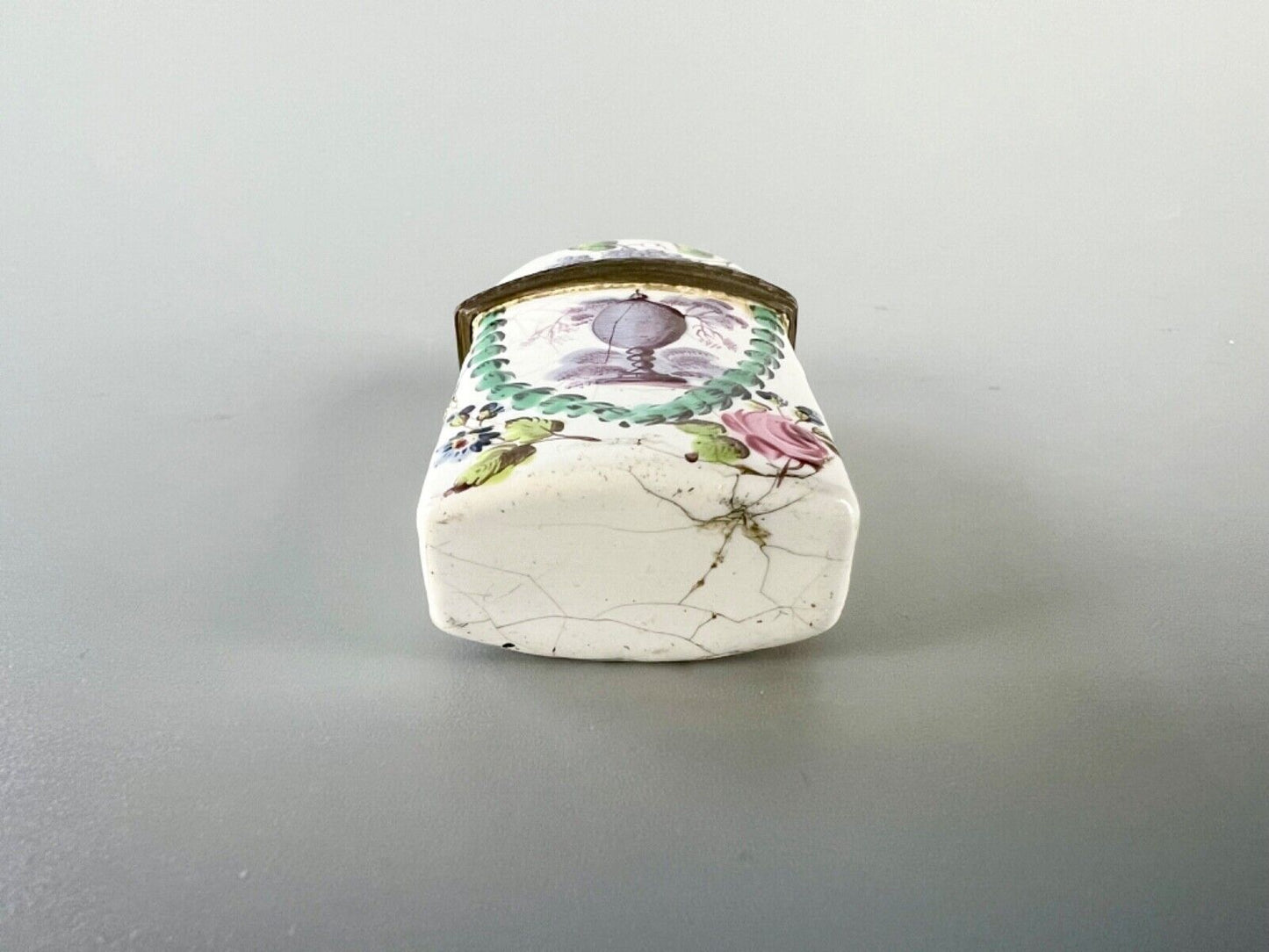 A rare c1775 Birmingham/South Staffs enamel scent bottle case