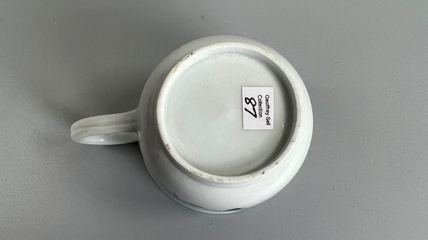 A c.1765-75 Liverpool Philip Christian polychrome floral painted coffee cup #1