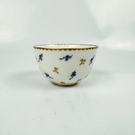 Sèvres Teabowl Painted With Flowers And Monogram 'CL'. 'ii' mark for 1786.
