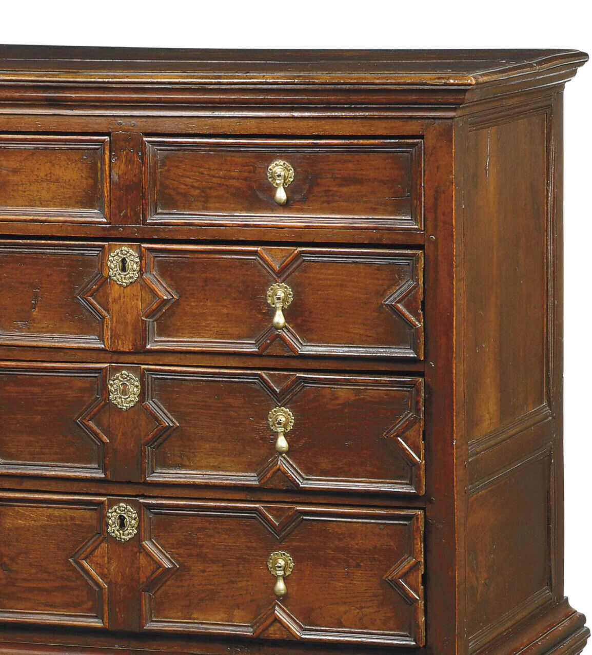 Rare And Wonderful Antique Queen Anne (c.1705) Georgian Oak Chest on Stand