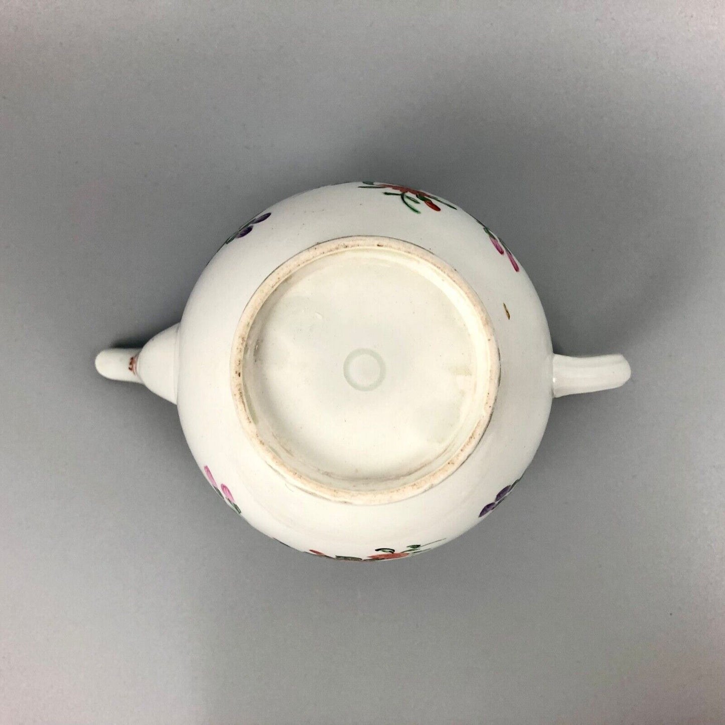 A First Period Worcester Teapot Painted With Floral Sprays c1770