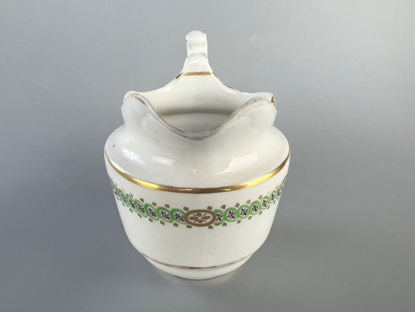 A Barr Worcester drum-shaped cream jug c.1795