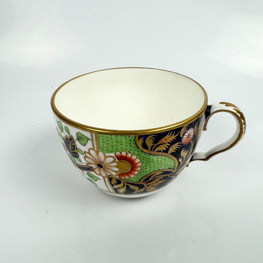 A Spode pattern 1839 teacup, painted in an imari pattern.