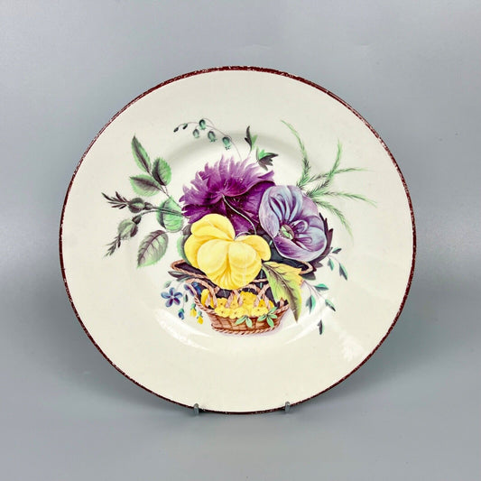 A Don Pottery 'Fine White Earthenware' dessert plate c1810. Ex-John Griffin.
