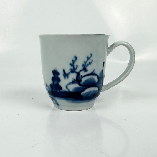 A Liverpool (Chaffers) coffee cup in the "Two Chinamen Bowing" pattern. c.1760-5