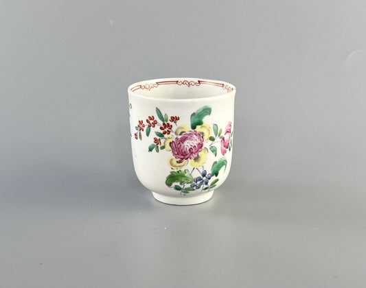 Philip Christian Liverpool porcelain coffee cup c1770. Geoffrey Sell collection.