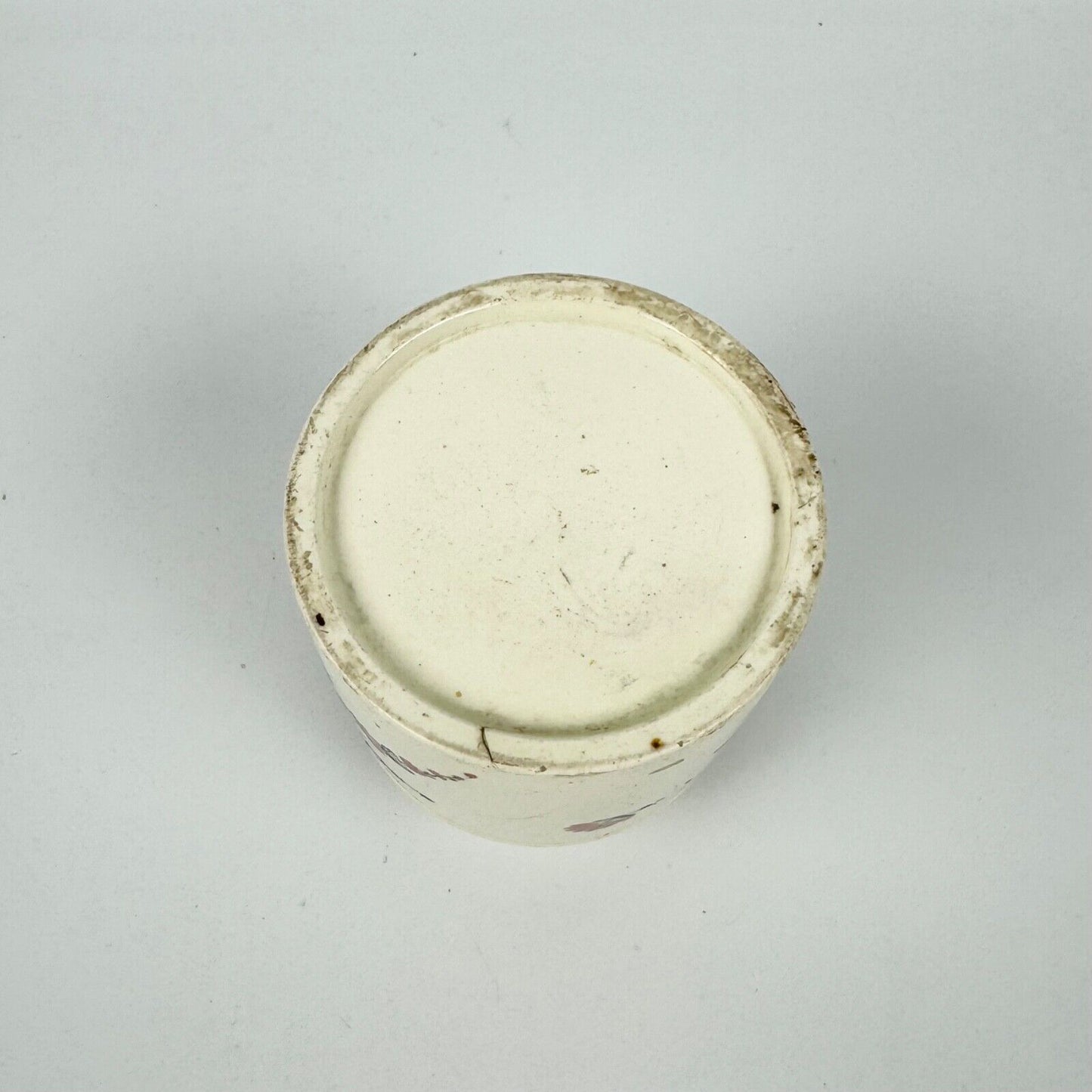 A late 18th century creamware tea caddy circa 1780. Probably Staffordshire.