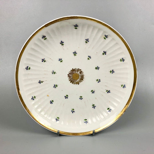 A Welsh (Swansea) porcelain saucer dish with duck egg body. c.1815