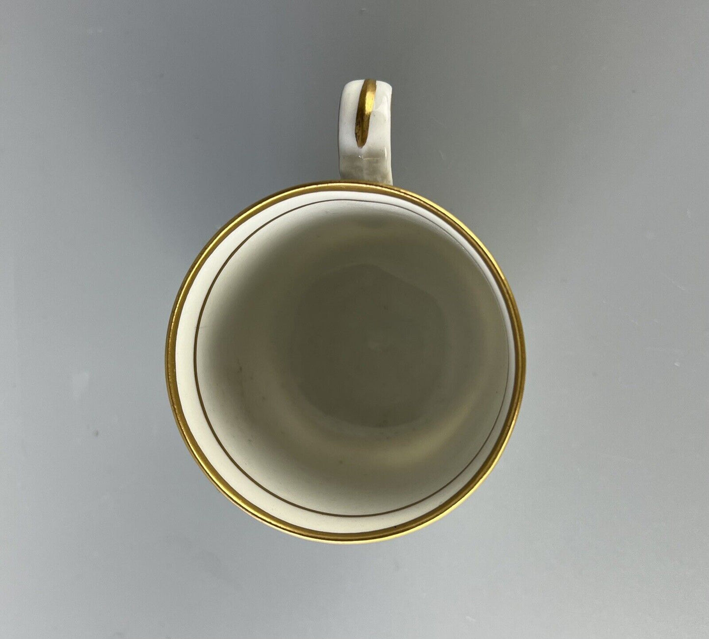 A New Hall true trio (coffee cup, tea bowl and saucer) c.1795. Pattern 89