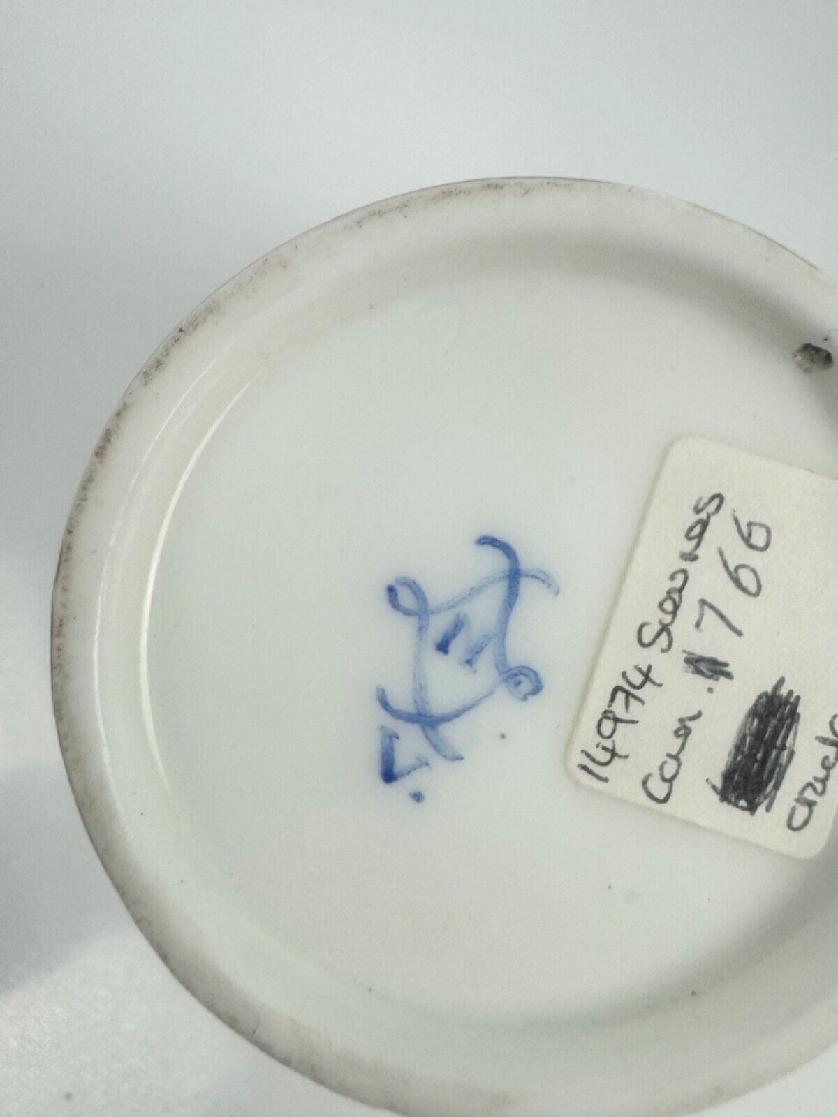 A Sèvres coffee can (gobelet litron) of the 3rd size. Floral decoration. c.1766.