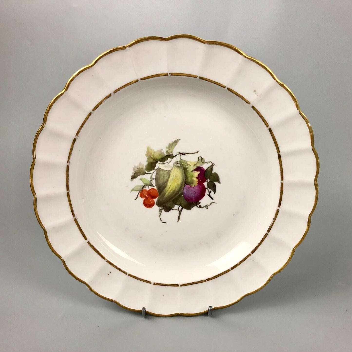 Derby plate from the Pepper Arden Service painted by William Billingsley c1790