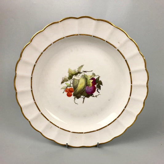Derby plate from the Pepper Arden Service painted by William Billingsley c1790