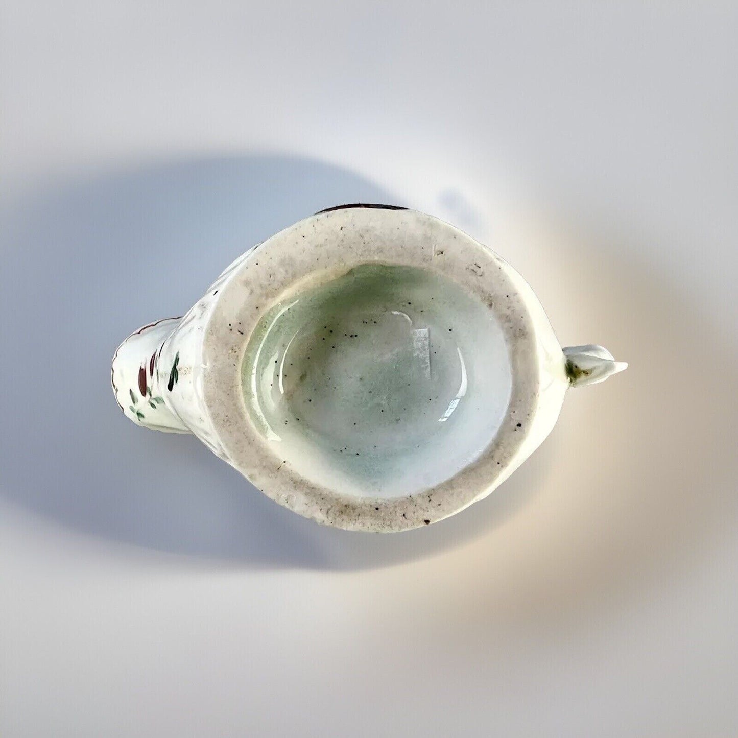 A Philip Christian Liverpool porcelain lamprey handled cream jug c.1775