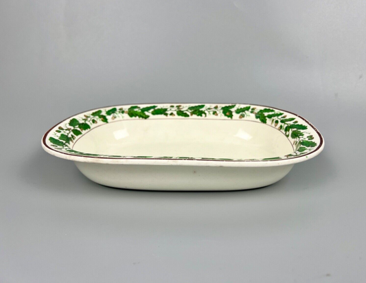 A Spode deep dish painted with oak leaves and acorns c.1810-20