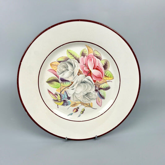 A Don Pottery 'Fine White Earthenware' dessert plate c1810. Ex-John Griffin.