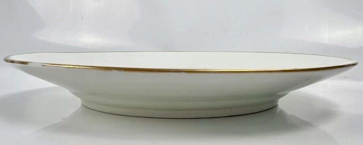 A Quaker Pegg Derby botanical plate with Dutch Honeysuckle study c.1813-15.