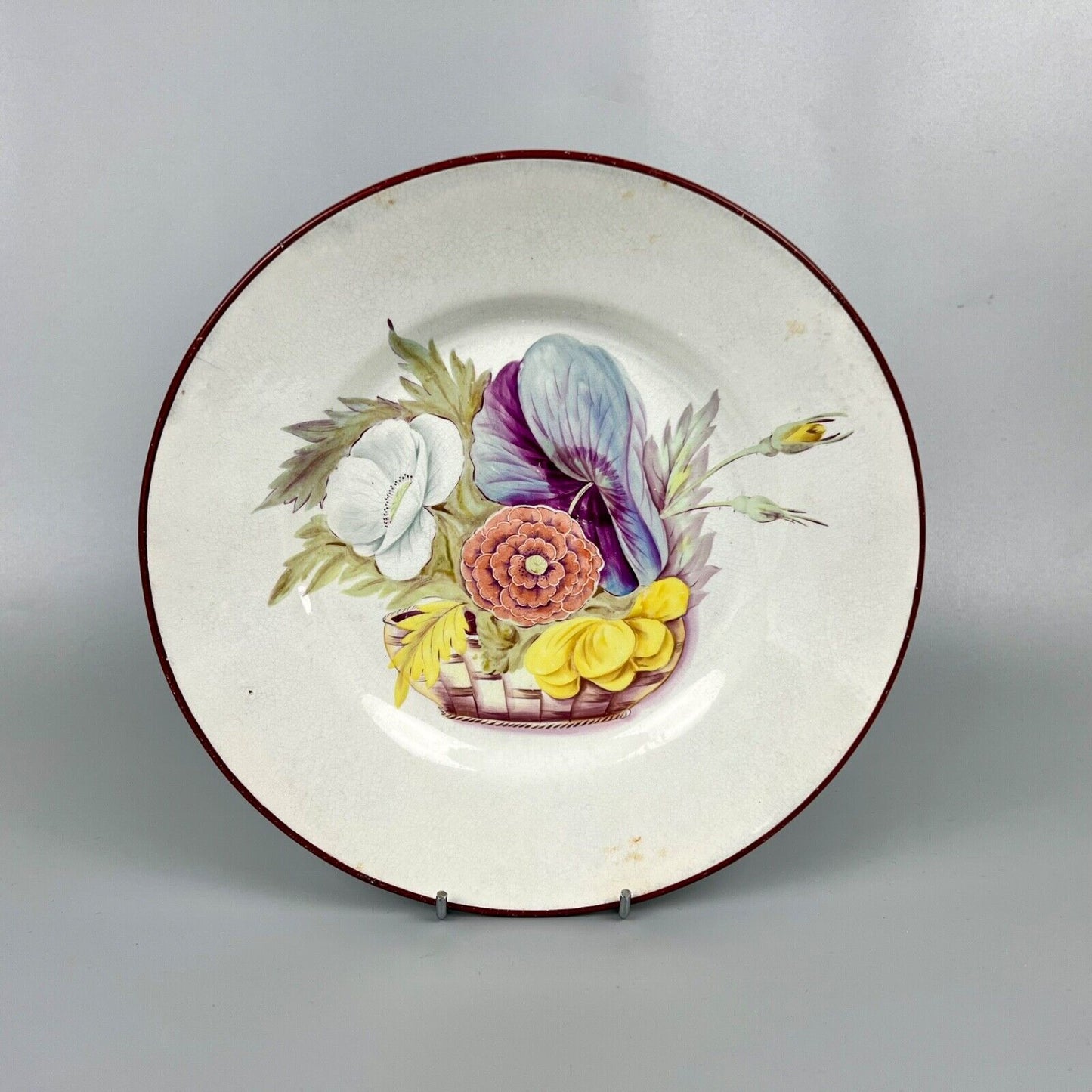 A Don Pottery 'Fine White Earthenware' dessert plate c1810. Ex-John Griffin.