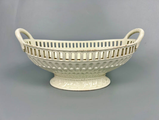 A Wedgwood creamware reticulated basket