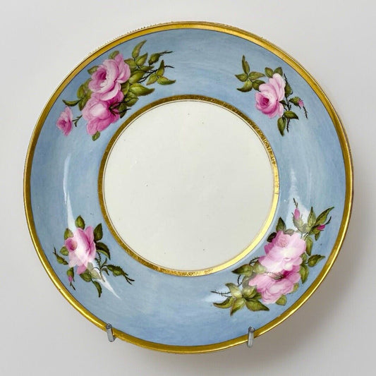 A fine Worcester Barr Flight Barr saucer dish painted by Billingsley c1807-13