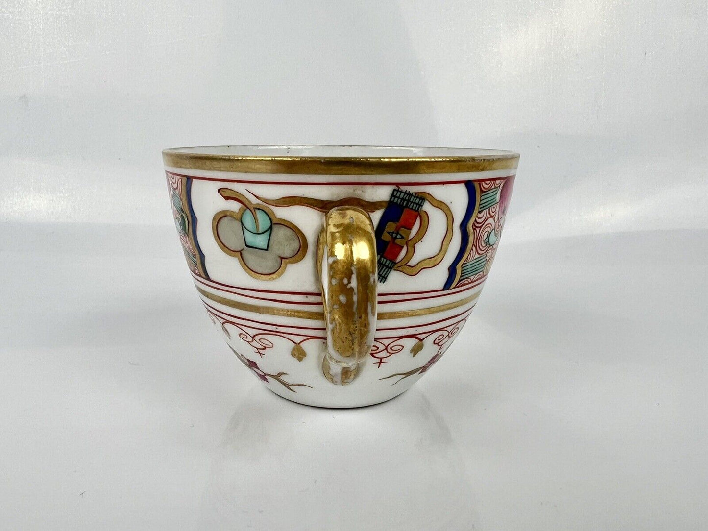 A Rare Herculaneum Liverpool Tea Cup And Saucer In Pattern 327. c1815