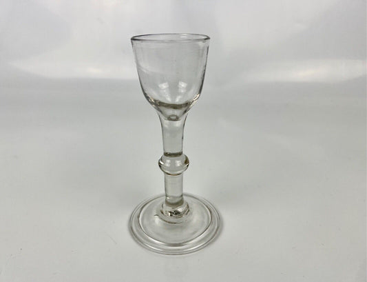 A Single Series Opaque Twist Wine Glass c.1760