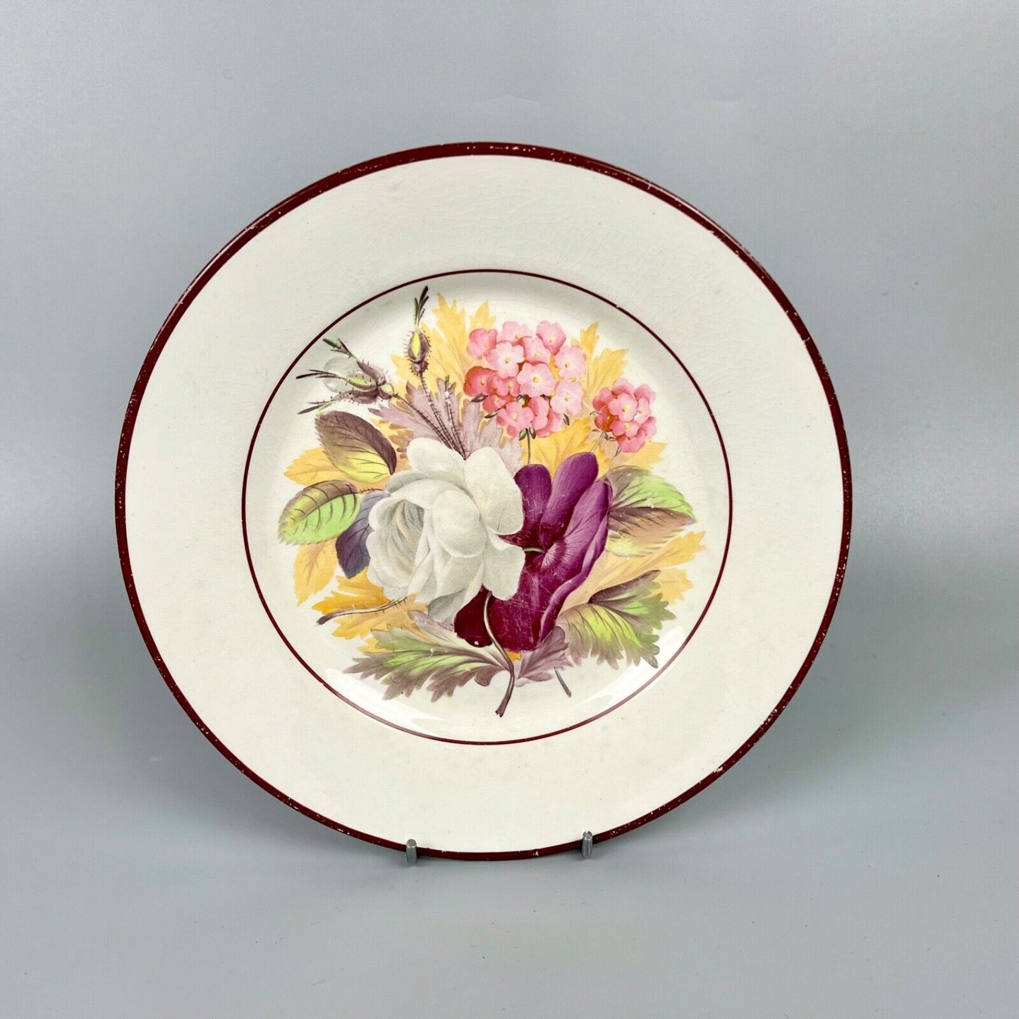 A Don Pottery 'Fine White Earthenware' dessert plate c1810. Ex-John Griffin.