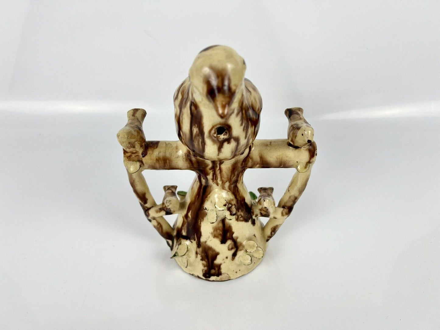 A rare large Halifax slipware bird whistle c.1800-20