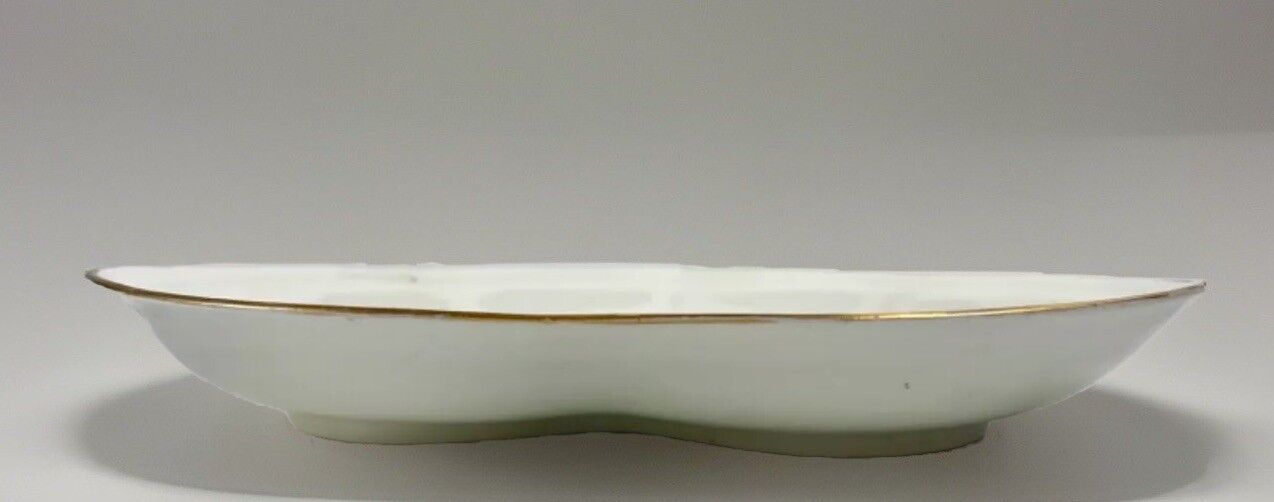 A "Quaker" Pegg painted Derby Botanical "Ten Week's Stock"  Dessert Dish c.1815