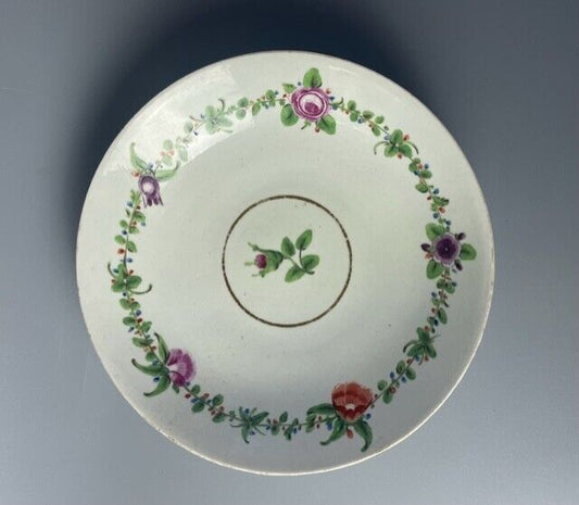 A late 18thc First Period Worcester porcelain deep dish c.1765