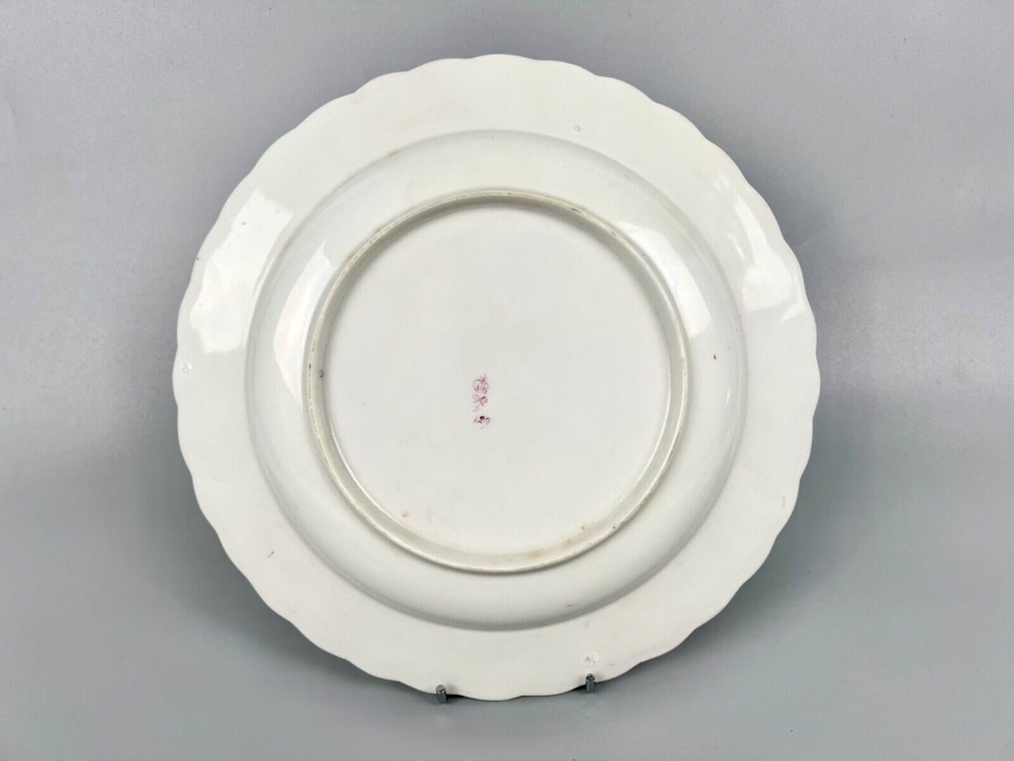 Derby plate, patt 129,  painted by William Billingsley. c1790 ex. Guinness