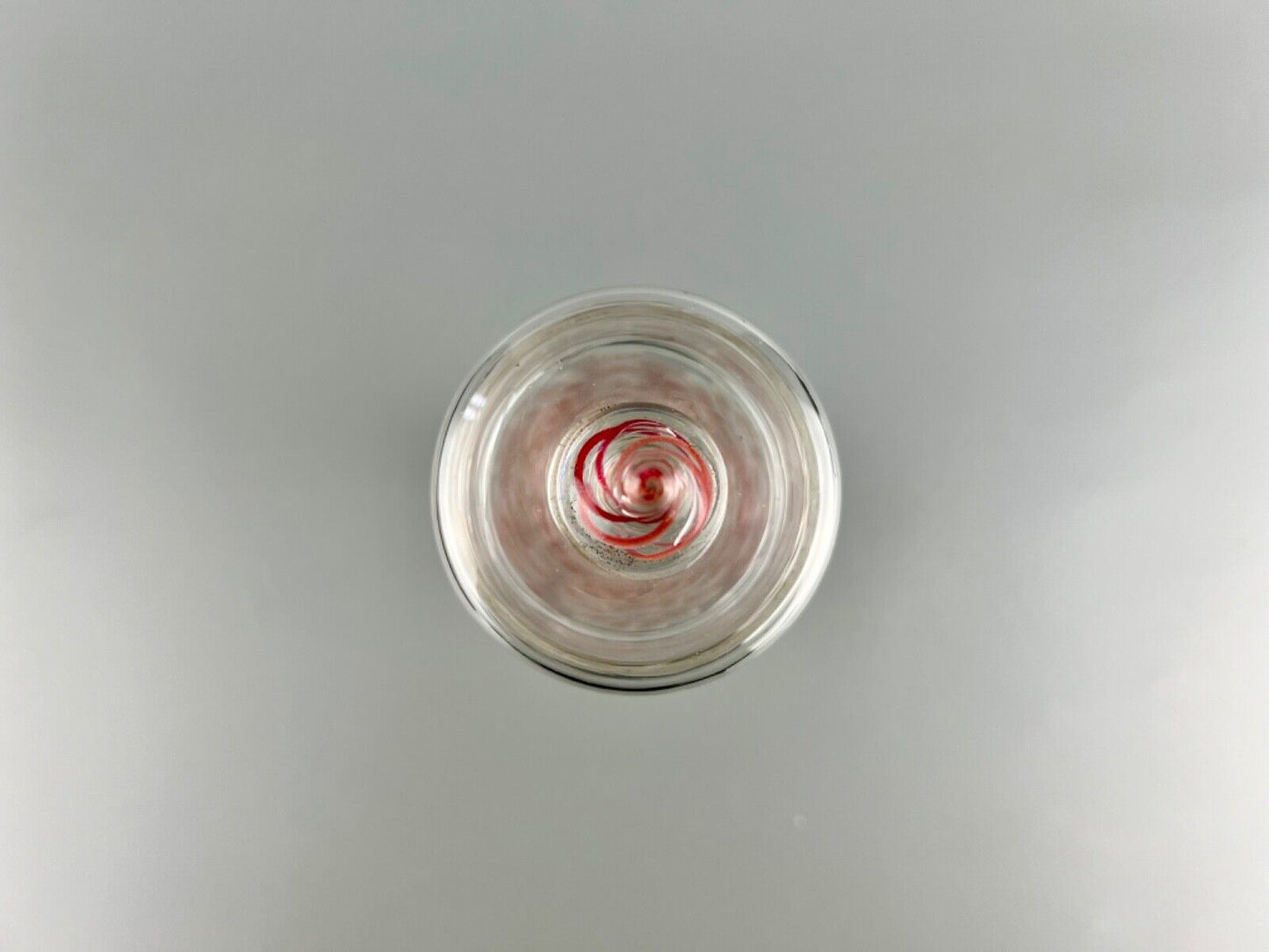 A rare early 18thc. colour twist glass goblet and cover c.1730