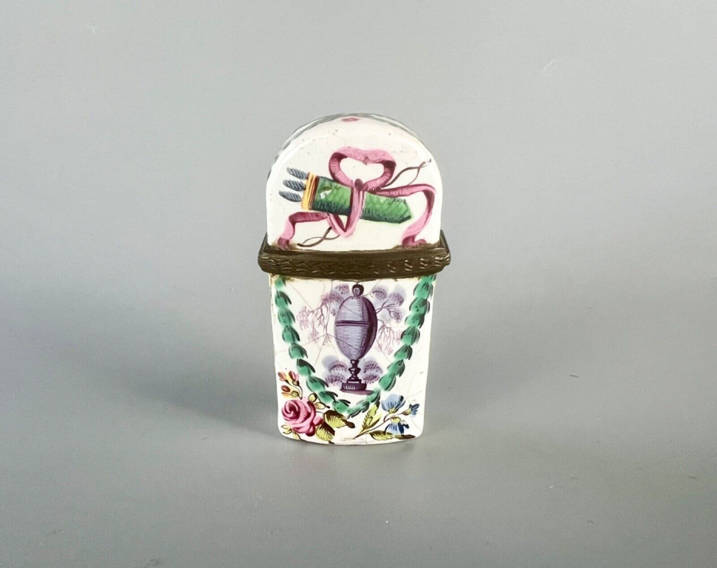 A rare c1775 Birmingham/South Staffs enamel scent bottle case