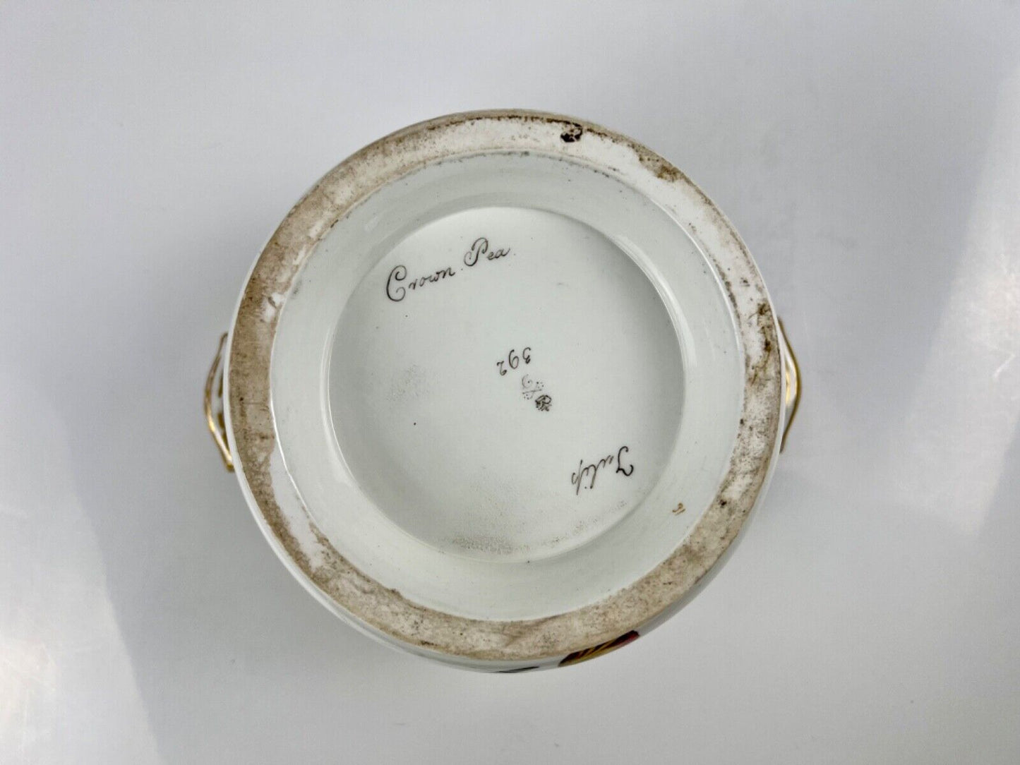 A superb Derby Quaker Pegg pattern 392 botanical painted ice pail. c.1815