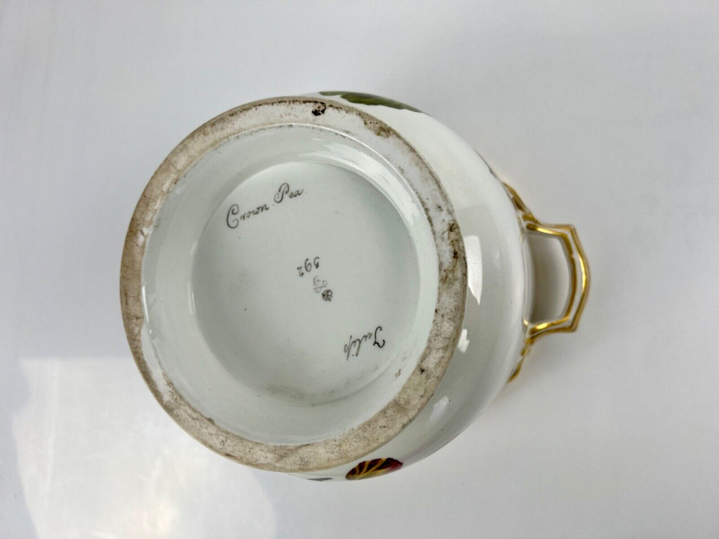 A superb Derby Quaker Pegg pattern 392 botanical painted ice pail. c.1815