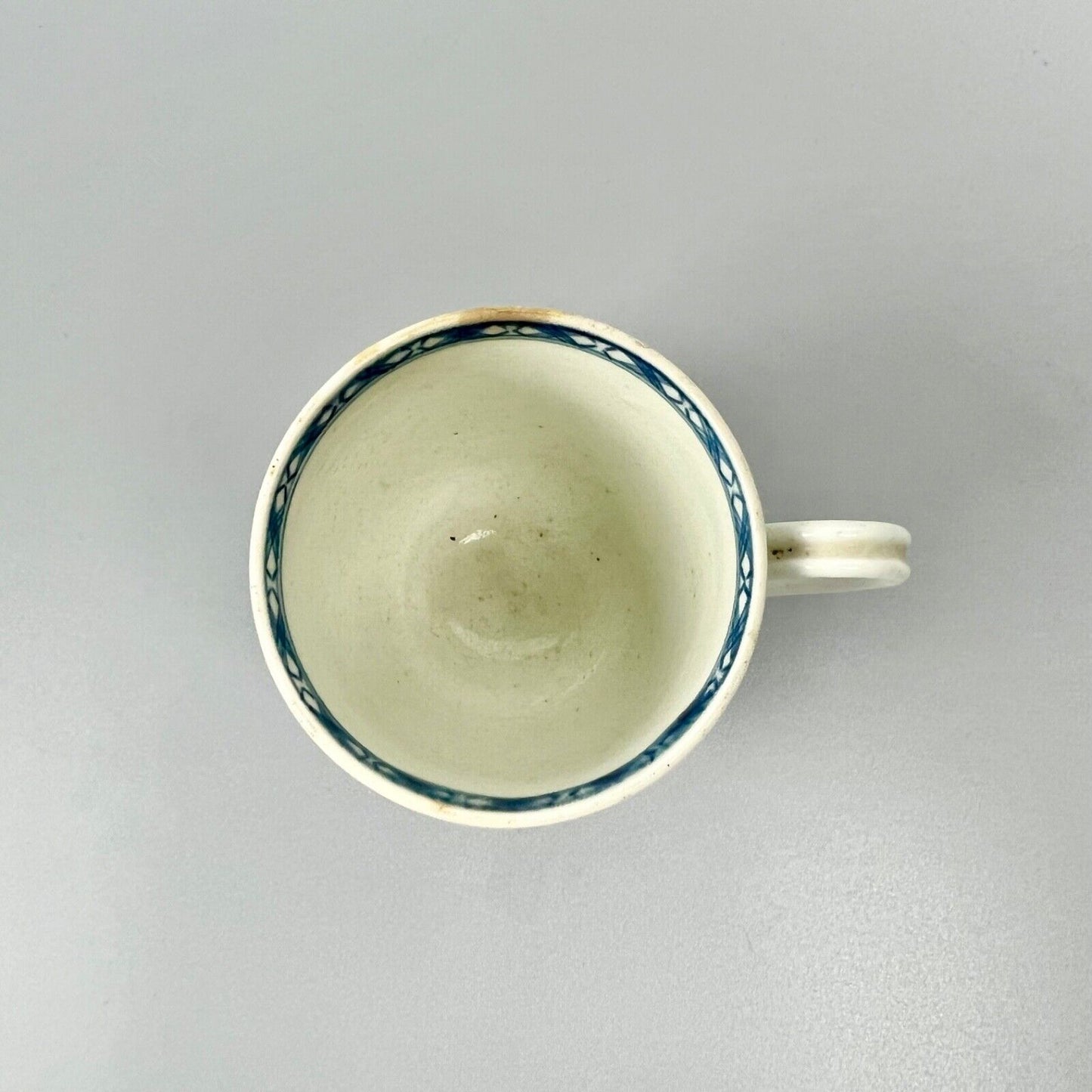 A 1st Period Worcester 'Rock Strata Island' coffee cup. c1770-5