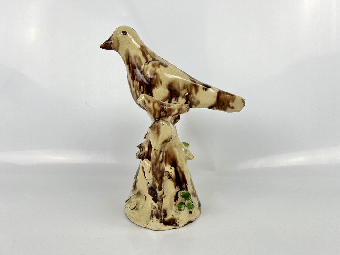 A rare large Halifax slipware bird whistle c.1800-20