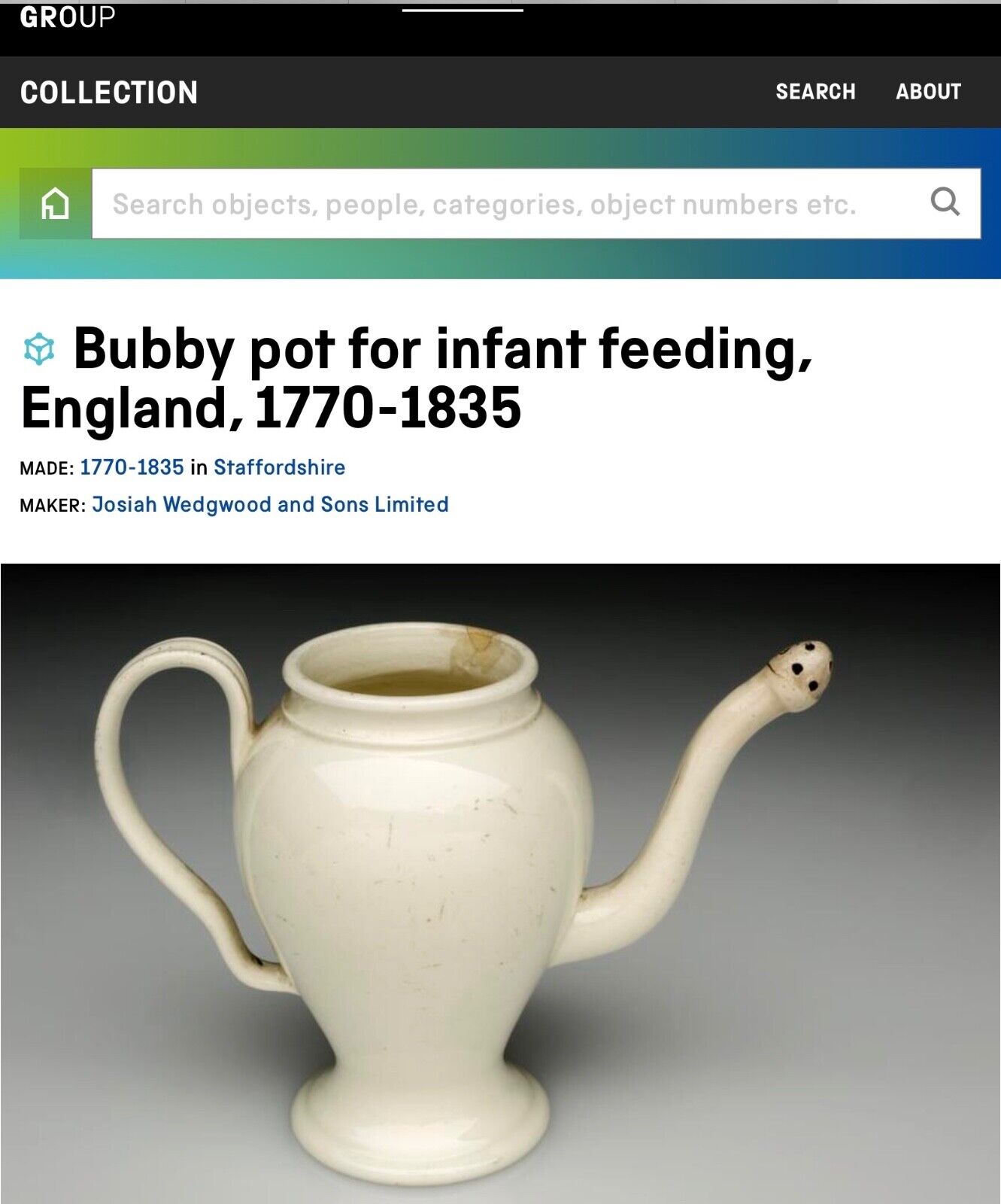 A rare late 18thc creamware bubby pot. Probably Wedgwood. c.1790